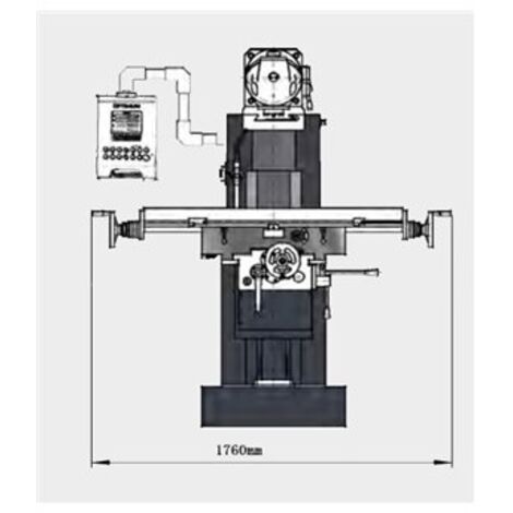 Fresadora universal. SERIE INDUSTRIAL.4 CV / 3 kW / 400 V. OPTIMUM MT 130 S (1/5)