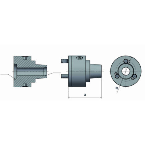 Plato para pinza portapinzas 5C - Camlock 4 OPTIMUM