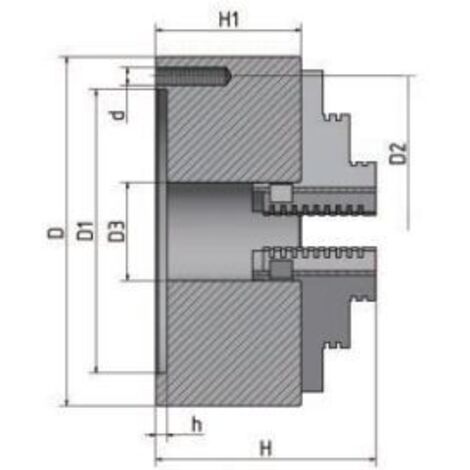 Plato de 3 garras Optimum Ø 100 mm  OPTIMUM