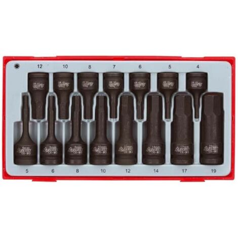 Juego de 15 vasos de impacto de 3/8" y 1/2".TENGTOOLS TT9015HX