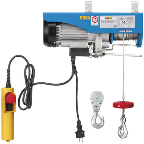 Polipasto Eléctrico Mxmoonant 200/400 Kg - Velocidad 10/20 M/min, Control Inalámbrico, 1600W