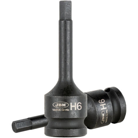 Punta de impacto hexagonal de 1/2" 6MM JBM 14005