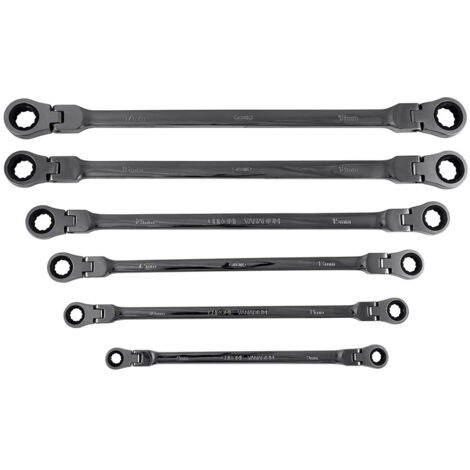 Set de 6 llaves articuladas con trinquete JBM 53018 (1/4)