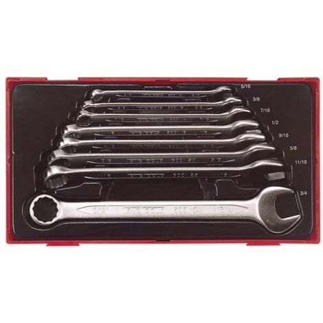 Juego de 8 llaves combinadas, pulgadas TENGTOOLS TT3592