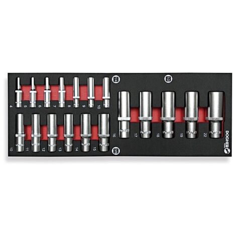 Dogher 502-080 B. COMB.1/4 18 V.HEX1/4 3/8 1/2 S/LARGA