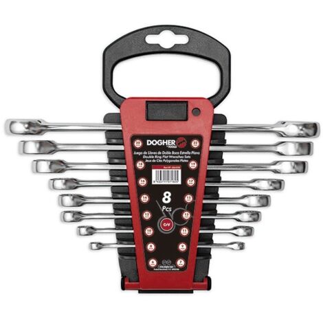 Dogher 454-018 JUEGO 8 PCS DOBLE BOCA ESTRELLA PLANA