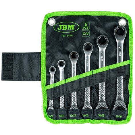 SET DE 6 LLAVES CON TRINQUETE JBM 54101