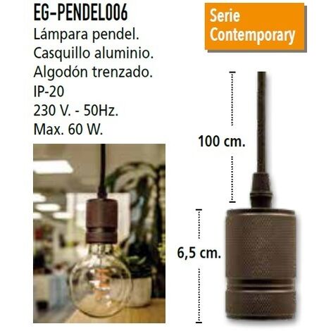 PENDEL METAL NEGRO LISO NEGRO ENERGEEKS EG-PENDEL006 (1/4)