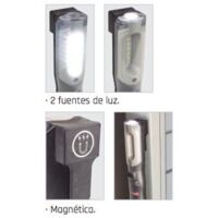 LÁMPARA LED. Compacta con 2 fuentes de luz METALWORKS WL007S