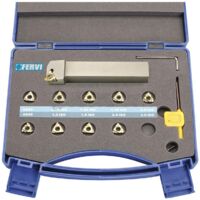 Kit de herramientas 25 mm rosca x exterior x torno metal Fervi KISER25