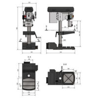 Taladro con variador 1,3 CV / 1 kW / 230 V OPTIMUM DX17V