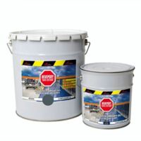 Zwei-Komponenten-Industrie-Epoxid-Beschichtung - REVEPOXY TRAFIC INTENSIF - Basaltgrau RAL 7012 - kit 25kg bis zu 50m² für 2 Schichten