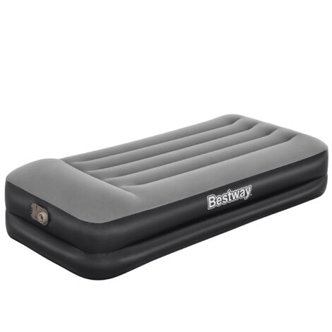 Bestway Tritech Single Inflatable Bed 191x97x46 cm Unterstützt bis zu 150 kg Aufgeblasenes in 3 Minuten Eingebautes Kissen