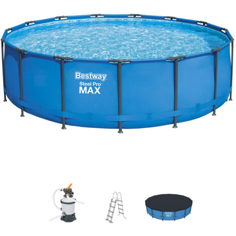 AufstellpoolSet Bestway Steel Pro 457x122 cm Sandfilteranlage 3.028 L