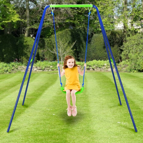 Gartenschaukel fur Kinder 3 Jahren aus Metall Outdoor Toys 142x142x180 cm Belastung bis zu 45