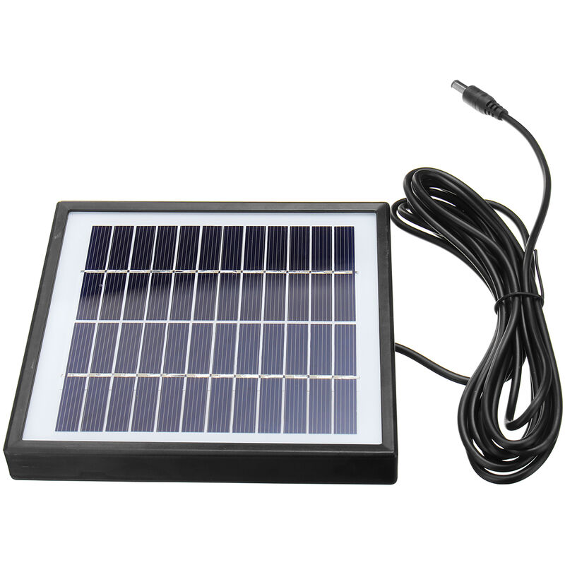 12V 5W Polysilicon Solar Panel Battery Charger Surveillance Cameras Cable