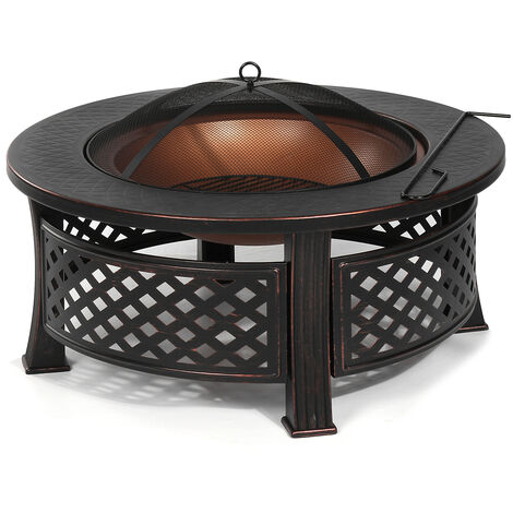 3 In 1 Fire Pit Patio Bbq Brazier Bowl, Fire Pit Liner Uk