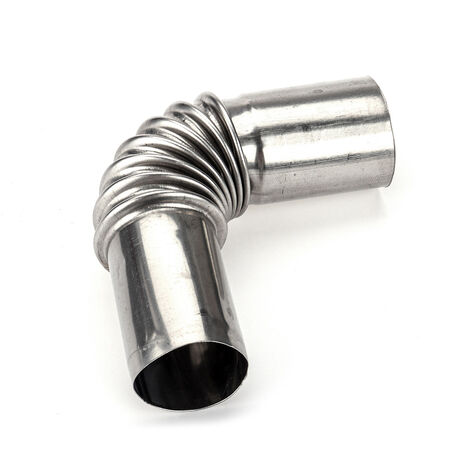Exhaust Hose Stainless Steel Exhaust Pipe Angle Connector 25 mm Gas  Ventilation Hose Exhaust Pipe Auxiliary Heater Exhaust Pipe Accessories  with 2