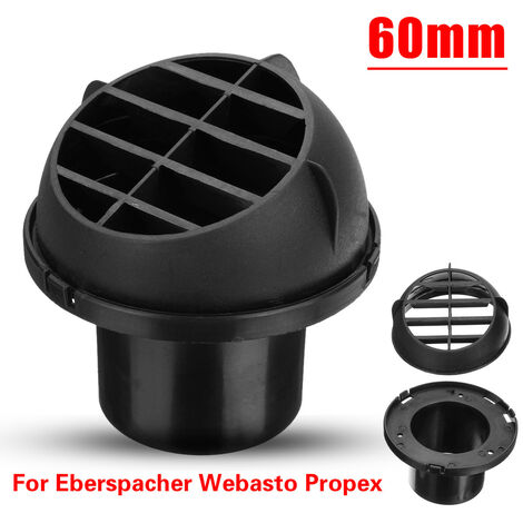 Black Warm Air Vent Warm Heater Plastic Parking Heater 60mm Diesel