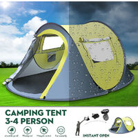 3-4 Person Outdoor Waterproof Automatic Pop Up Shelter Open Quick Hiking Camping