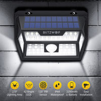 Blitzwolf Bw-Olt1 62Leds Outdoor Solar Lights Wireless Solar Energy Motion Sensor Light Usb Charge 3 Waterproof Lighting Modes For Garden Wall