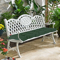 Bench Swing Chair Replacement Seat Pad Cushions Garden Furniture Cushion 110x45x10CM Green