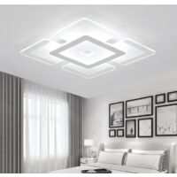 Modern Acrylic Ceiling Light Square LED Chandeliers Lamp White
