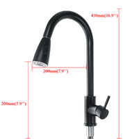 Modern Kitchen Sink Mixer Taps Swivel Spout Single Handle Tap Chrome Faucet