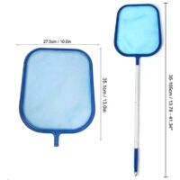 11PCS Swimming Pool Cleaning Kit Pool Vacuum Cleaner Leaf Skimmer Removable Pole