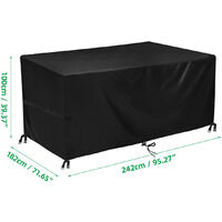 Large Waterproof Garden Patio Furniture Cover for Home Rattan Table Cube