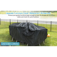 Large Waterproof Garden Patio Furniture Cover for Home Rattan Table Cube