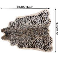 80cmx105cm Leopard Printed Rug Skin Mat Faux Fur Animals Area Rugs Home Carpets Decro