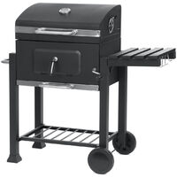 8 in 1 Charcoal Vertical Smoker Grill BBQ Roaster Steel Barbecue Cooker Outdoor