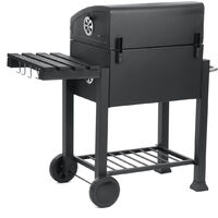 8 in 1 Charcoal Vertical Smoker Grill BBQ Roaster Steel Barbecue Cooker Outdoor