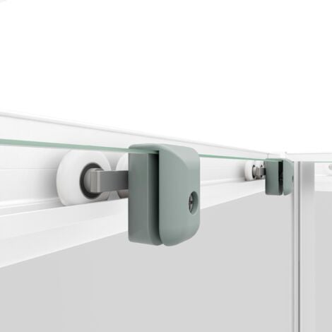 Schulte Duschkabine Sunny Eckeinstieg mit Schiebetüren, variabel von 75 - 90 cm, 180 cm, Montage auf Duschwanne oder Fliese, Profilfarbe Silberfarben, 4 mm Sicherheitsglas (ESG) Klar Hell