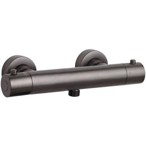 SCHÖNER WOHNEN-Kollektion Duschthermostat DICU, Duscharmatur mit Thermostat Verbrühschutz, Mischbatterie mit Schlauchanschluss 1/2", Industrial