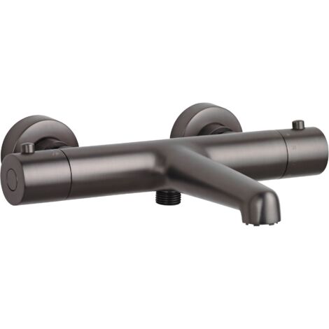 SCHÖNER WOHNEN-Kollektion Wannenthermostat DICU, Badewannenarmatur mit Thermostat Verbrühschutz, Mischbatterie für Badewanne, Industrial