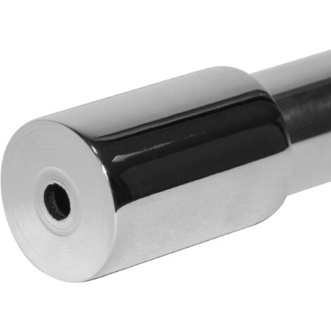 Schulte Stabilisator chromoptik, Teleskop Haltestange für Glas/Wand Stabilisation, Wandhalterung für Duschwand, 79 - 120 cm, Glasstärke: 6 - 8 mm
