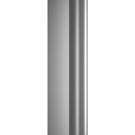 Schulte Badewannenaufsatz 1-teilig schwenkbar - Breite: 80 cm, Höhe: 140 cm, Glas: 5 mm Sicherheitsglas Klar Hell, Profil: Alu Natur