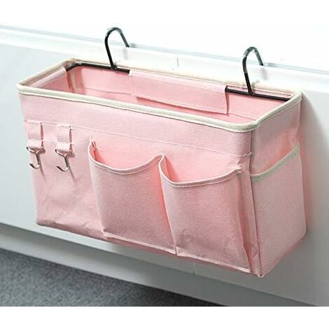 Bebe Sac Pochette De Rangement Pour Lit Bebe Table De Chevet En Coton Couleur 1 Elonglin Lit Suspendu Sac De Rangement Pratique Organisateurs De Lit Bebe Avec 9 Poches La Chambre De