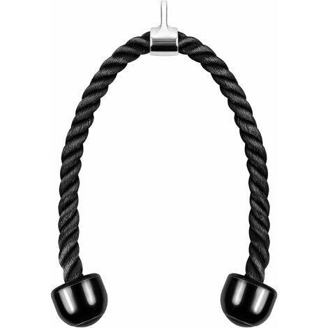 LangRay Corde de traction pour triceps de 90 cm en nylon - Corde à triceps  robuste - Câble