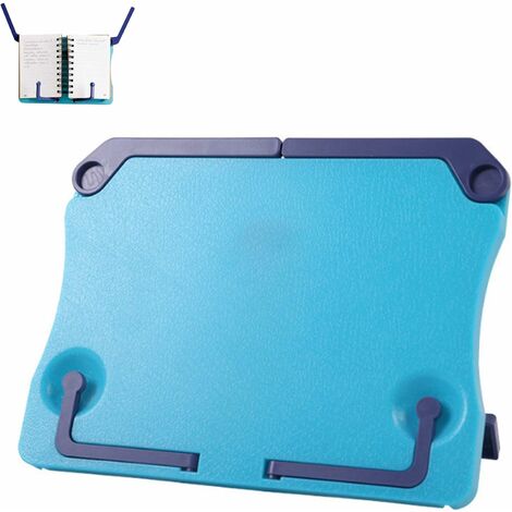LangRay Support de lecture Support de livre pour enfants Support de livre portable Support de livre pliable en plastique Support de lecture réglable Cuisine et bureau rétractables comme support de liv