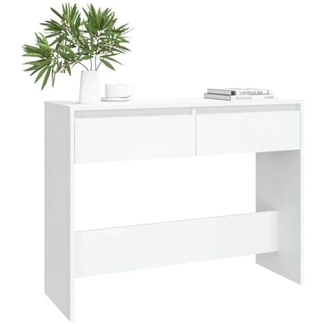 Tavolo consolle ideale per ingresso dotato di cassettone vari colori colore : Bianco