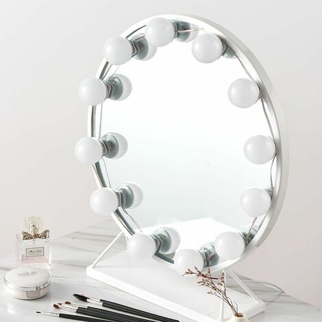 Miroir De Maquillage Ampoule Guirlande Lumineuse Kit Lumière