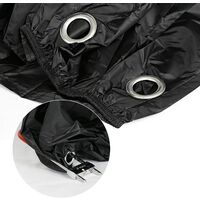 Housses de moto LangRay Housse de Protection pour Moto imperméable, résistant au Froid et intempéries 190T Noir Protège de la poussière - L 220*95*110cm
