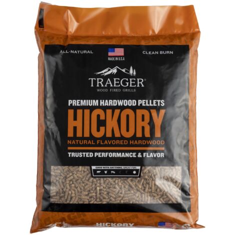 TRAEGER Pellets pour barbecue Hickory - Sac de 9 kg - 100% naturel