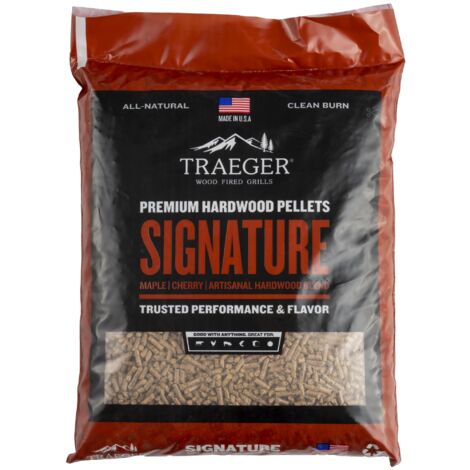 Sac de pellets 9 kg – Mélange signature pour barbecues à pellets – Saveur bois distincte pour grillades – Traeger
