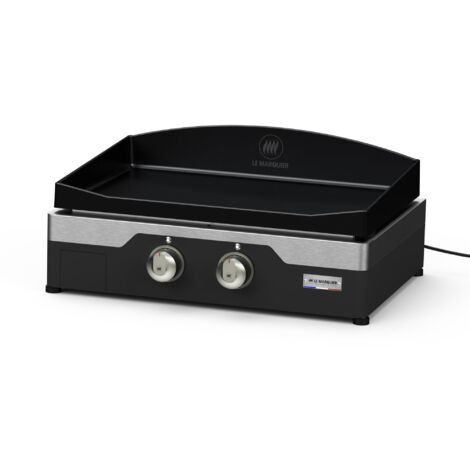 LE MARQUIER Plancha électrique Signature Allure 260 DUO - 2 zones de cuisson - pieds reglables