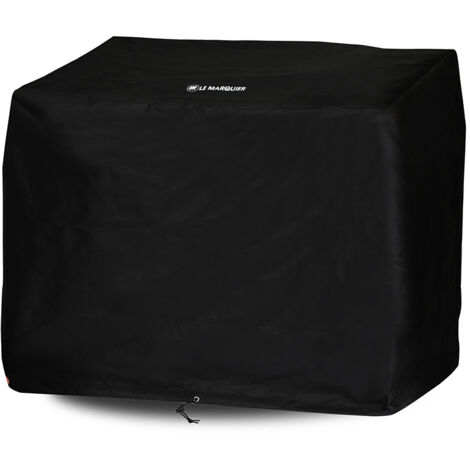 Le Marquier – Housse pour plancha XXL sur chariot – En polyester enduit PVC – Dimensions 155 x 65 x 100cm – Cordon de resserrage inclus (1/2)