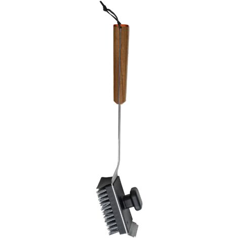 TRAEGER Brosse de nettoyage pour barbecue - manche bois (1/2)